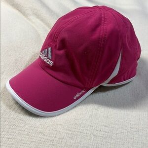 adidas Pink Cap with White Trim